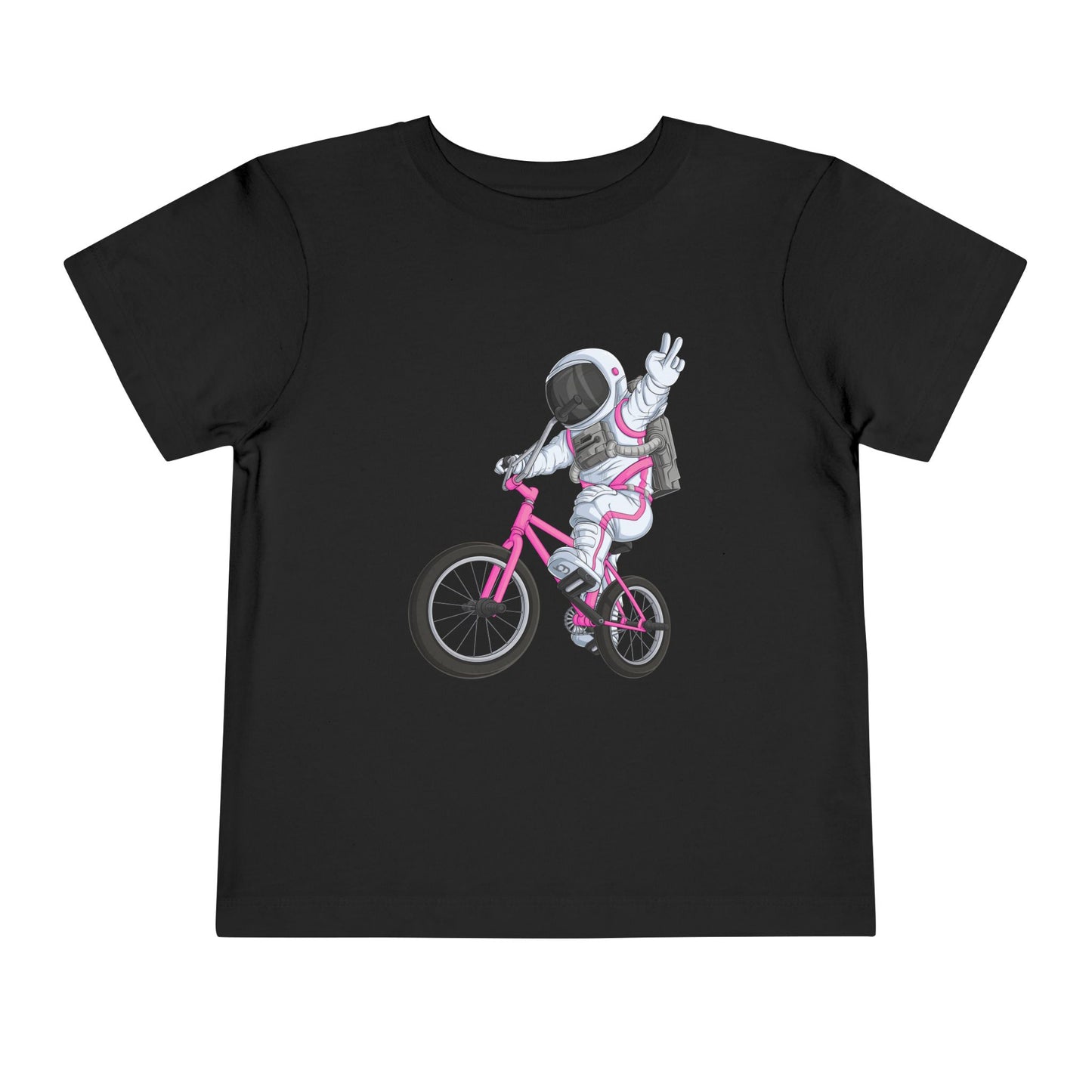 Outer Space BMX Toddler Tee - Pink Graphic