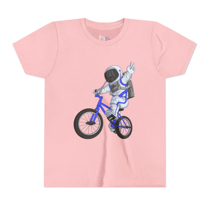 Outer Space BMX Kids Tee - Blue Graphic