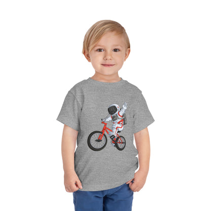 Outer Space BMX Toddler Tee - Red Graphic