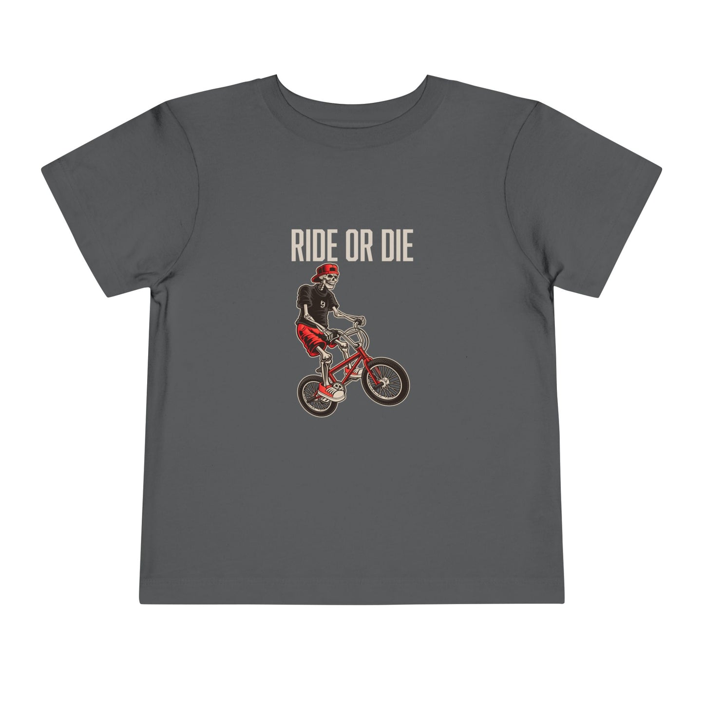 "Ride or Die" Toddler Tee - Red Graphic