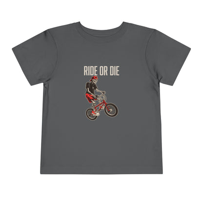 "Ride or Die" Toddler Tee - Red Graphic