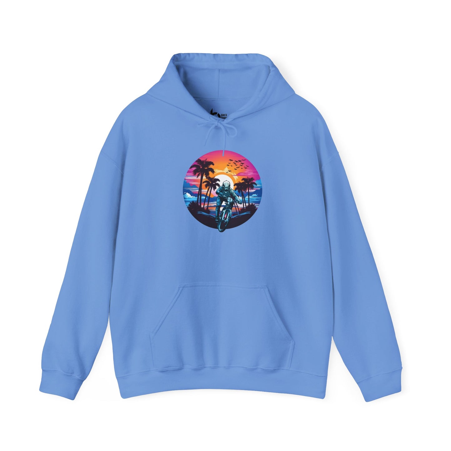 Beach Sunset BMX Ride Hoodie
