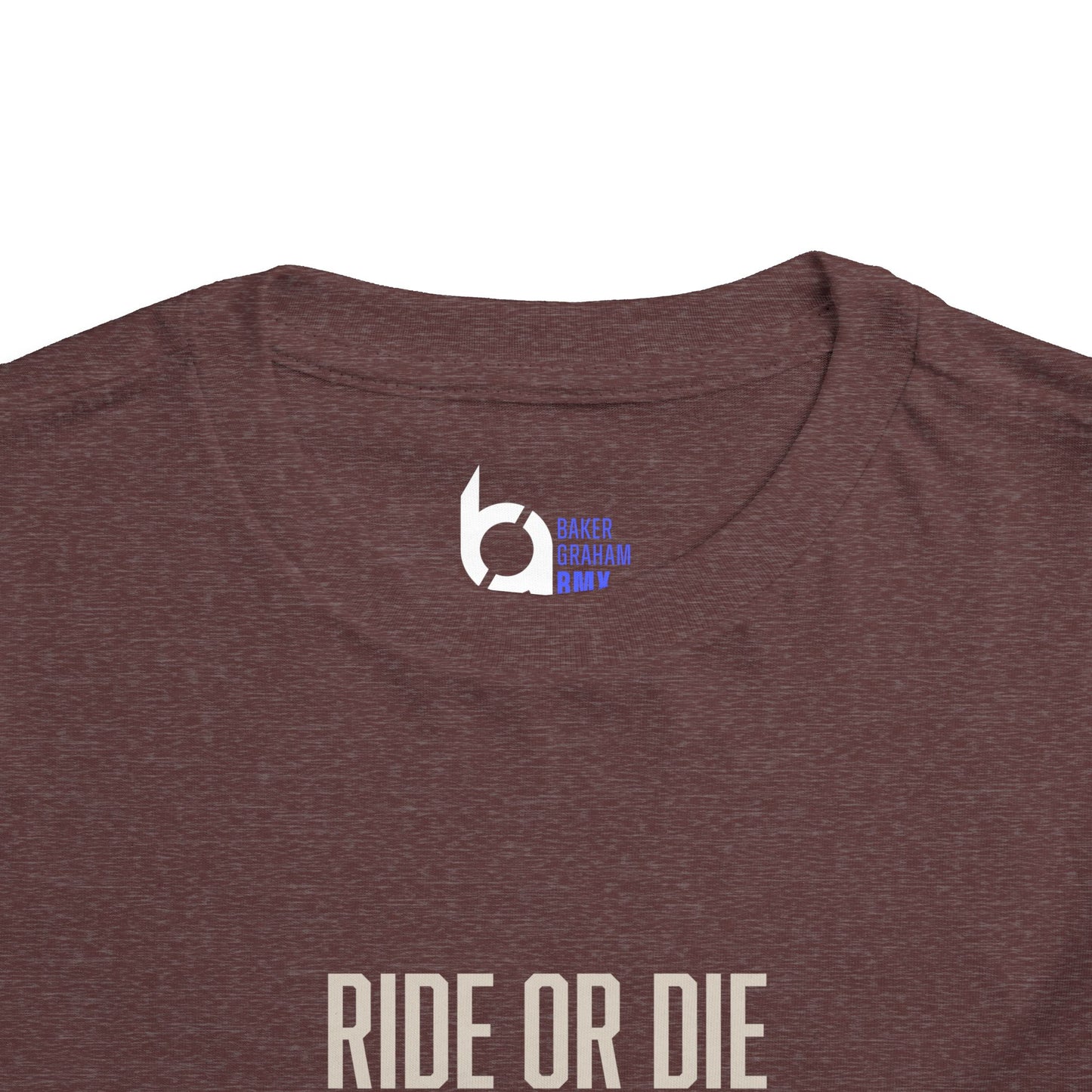 "Ride or Die" Toddler Tee - Blue Graphic