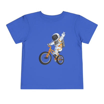 Outer Space BMX Toddler Tee - Orange Graphic