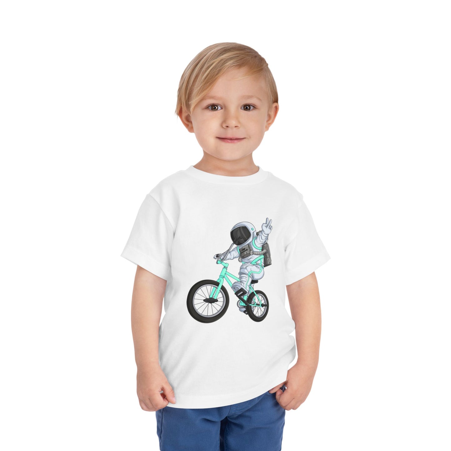 Outer Space BMX Toddler Tee - Tiffany Graphic