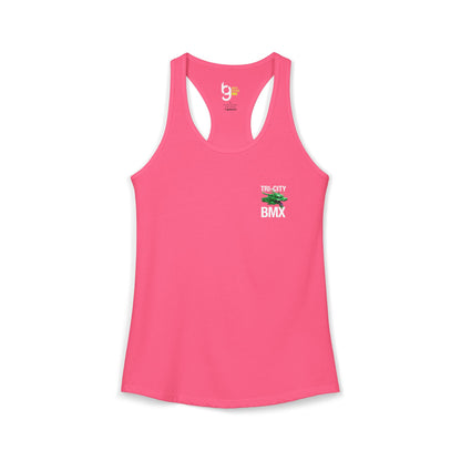 Women's Tri-City BMX Dragon Wheel Racerback Tank