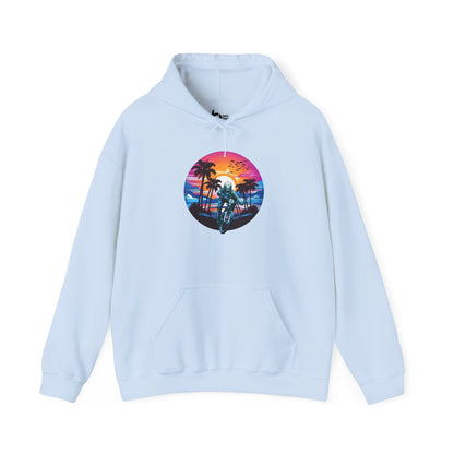 Beach Sunset BMX Ride Hoodie