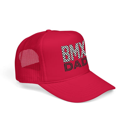 Checkered BMX Dad Foam Trucker Hat