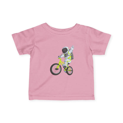 Outer Space BMX Infant Tee - Chartreuse Graphic
