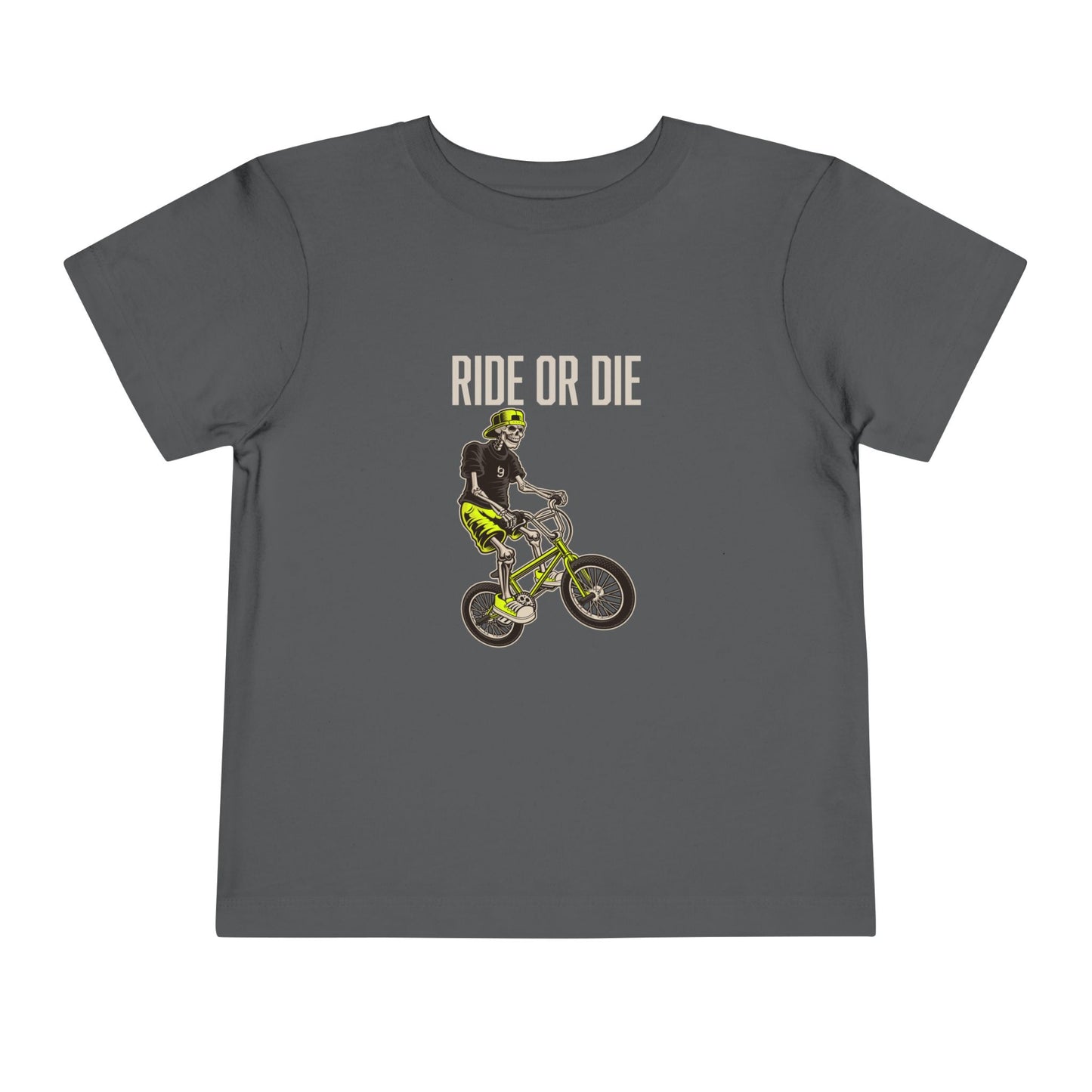 "Ride or Die" Toddler Tee - Chartreuse Graphic