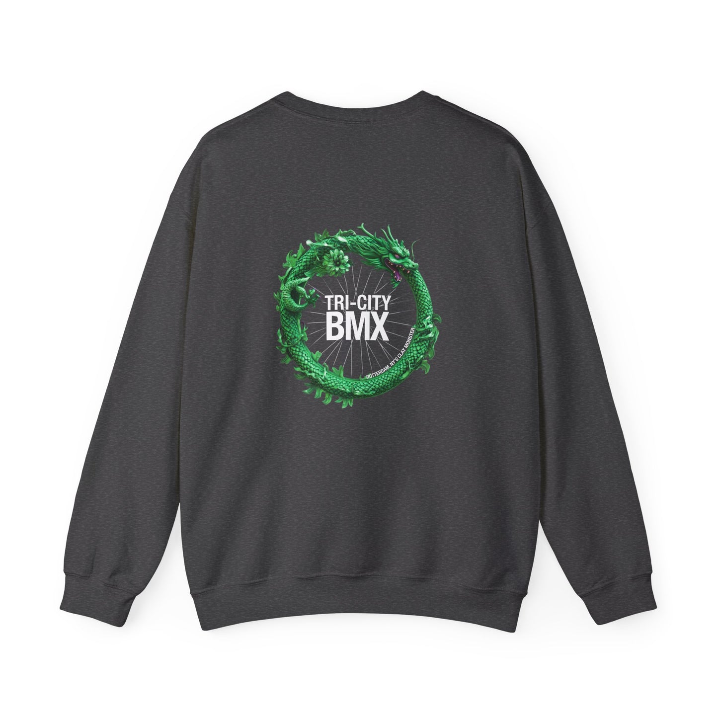 Tri-City BMX Dragon Wheel Crewneck Sweatshirt