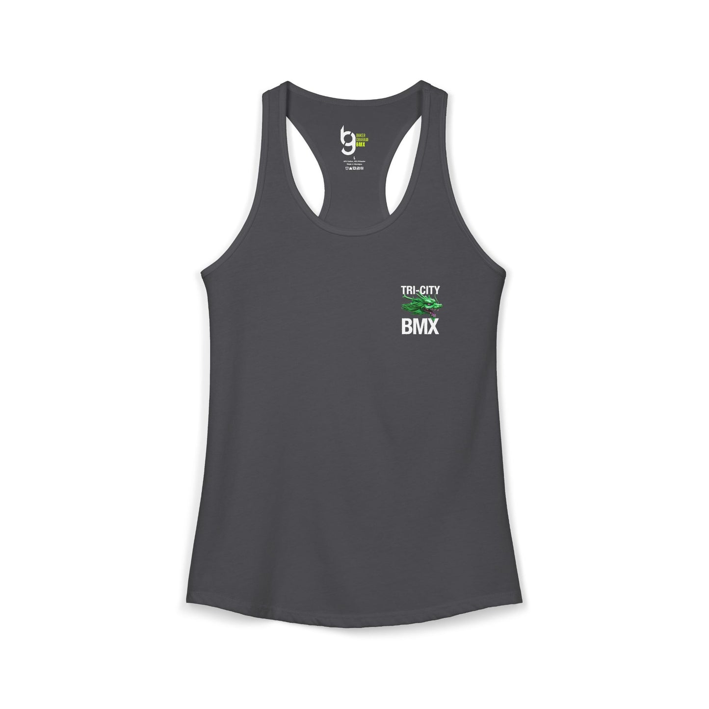 Women's Tri-City BMX Dragon Wheel Racerback Tank