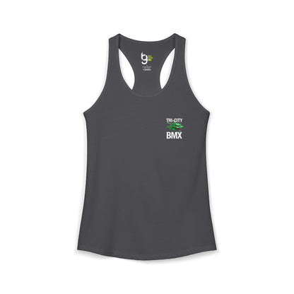 Women's Tri-City BMX Dragon Wheel Racerback Tank