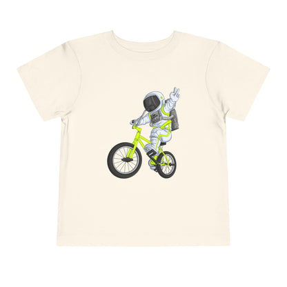 Outer Space BMX Toddler Tee - Chartreuse Graphic
