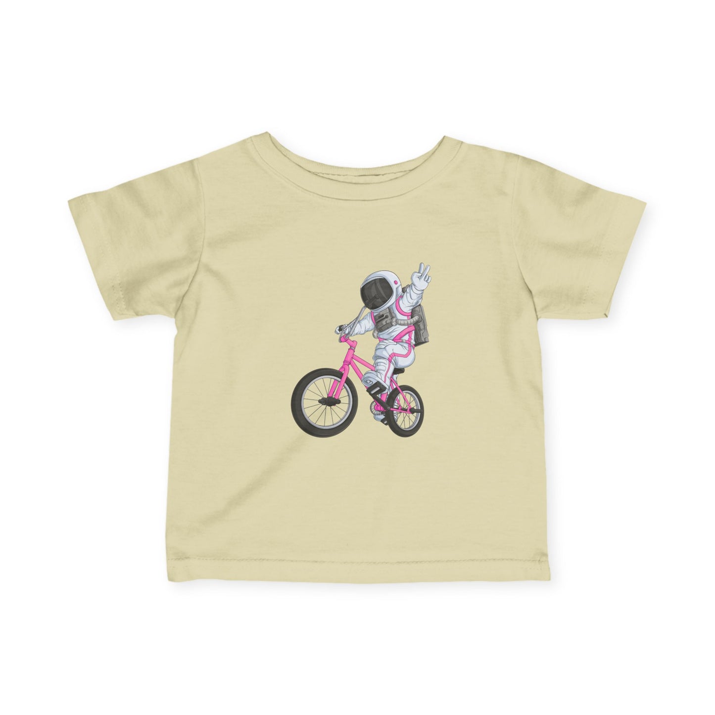 Outer Space BMX Infant Tee - Pink Graphic