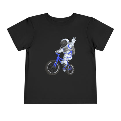 Outer Space BMX Toddler Tee - Blue Graphic