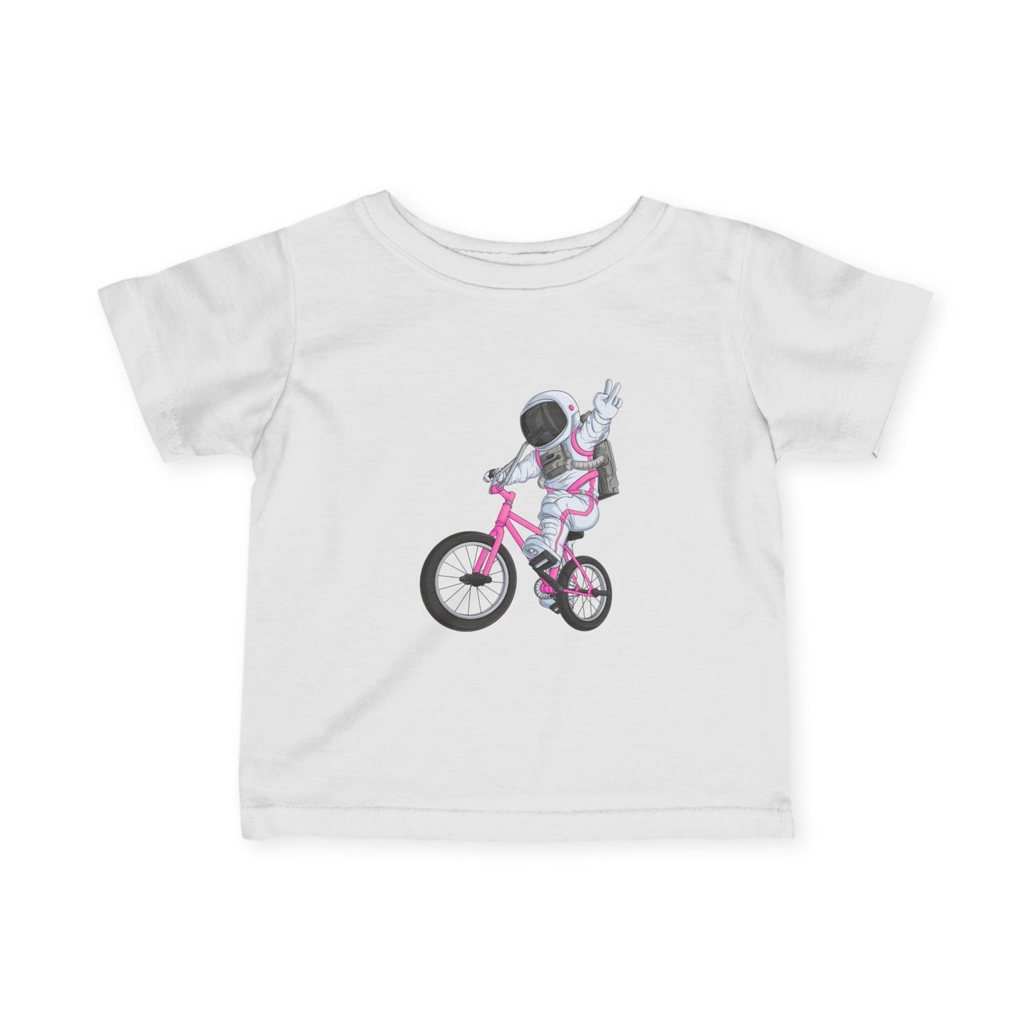 Outer Space BMX Infant Tee - Pink Graphic