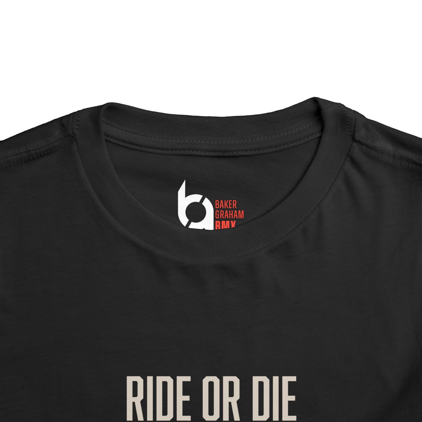 "Ride or Die" Toddler Tee - Red Graphic