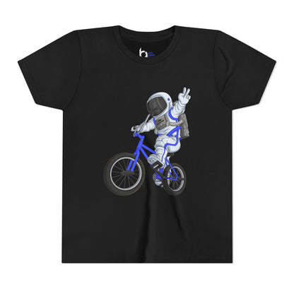 Outer Space BMX Kids Tee - Blue Graphic