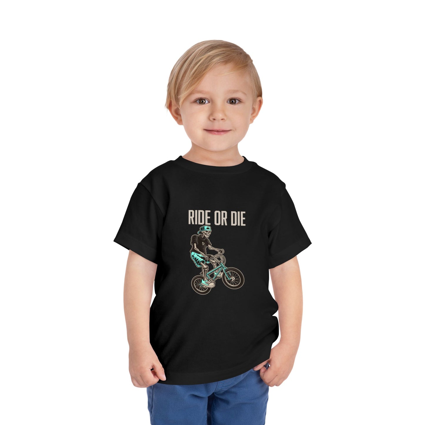 "Ride or Die" Toddler Tee - Tiffany Graphic