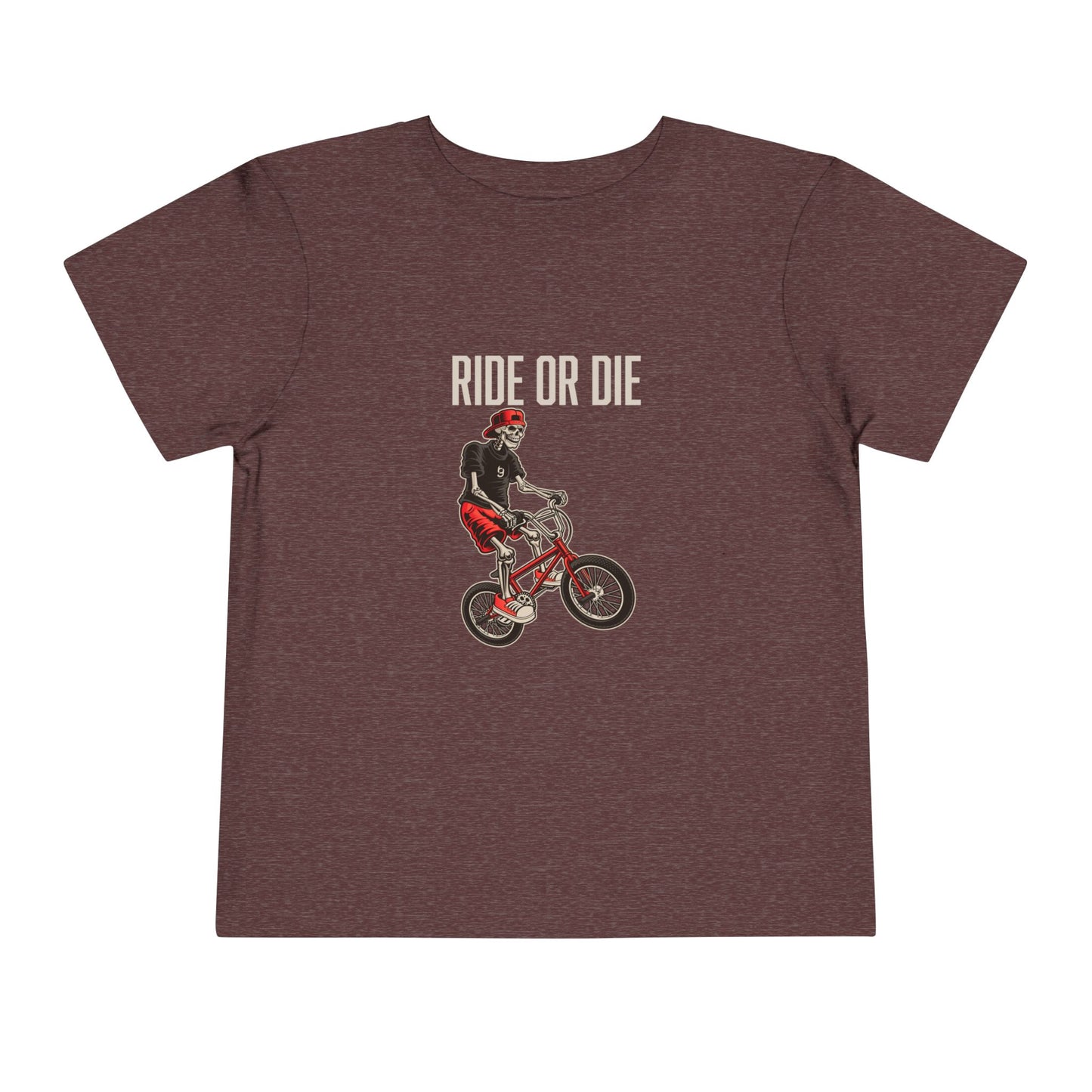 "Ride or Die" Toddler Tee - Red Graphic