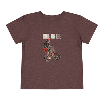 "Ride or Die" Toddler Tee - Red Graphic