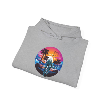 Beach Sunset BMX Ride Hoodie