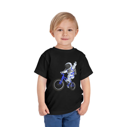 Outer Space BMX Toddler Tee - Blue Graphic