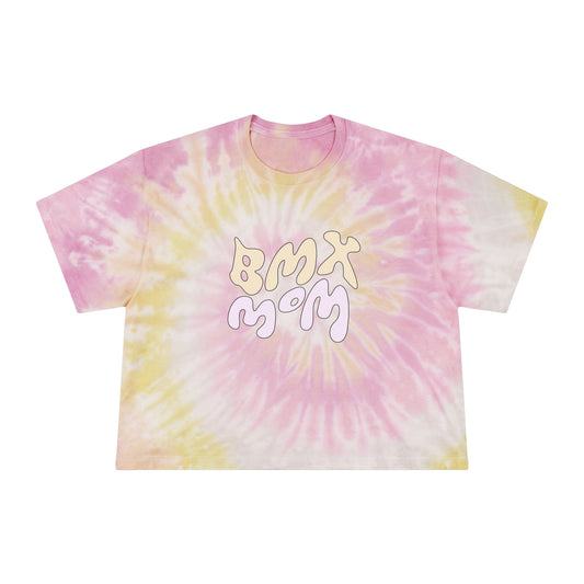 Groovy BMX Mom Tie Dye Crop Tee