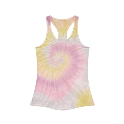 Groovy BMX Mom Tie Dye Racerback Tank Top