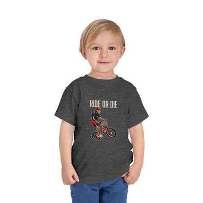 "Ride or Die" Toddler Tee - Red Graphic