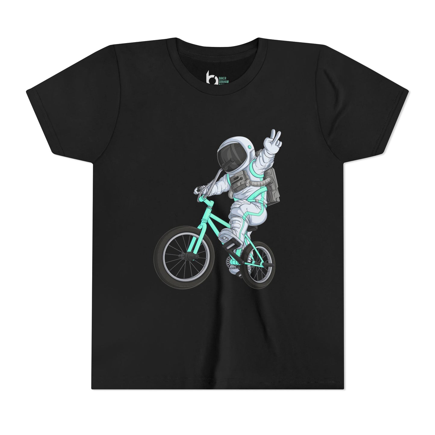 Outer Space BMX Kids Tee - Tiffany Graphic