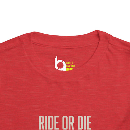 "Ride or Die" Toddler Tee - Chartreuse Graphic