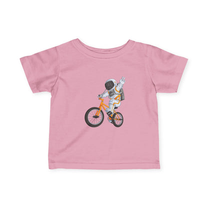 Outer Space BMX Infant Tee - Orange Graphic
