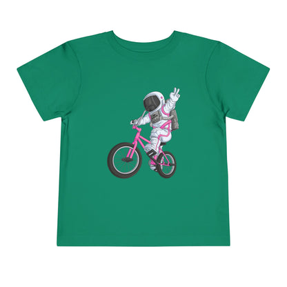 Outer Space BMX Toddler Tee - Pink Graphic