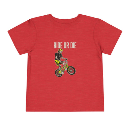 "Ride or Die" Toddler Tee - Chartreuse Graphic