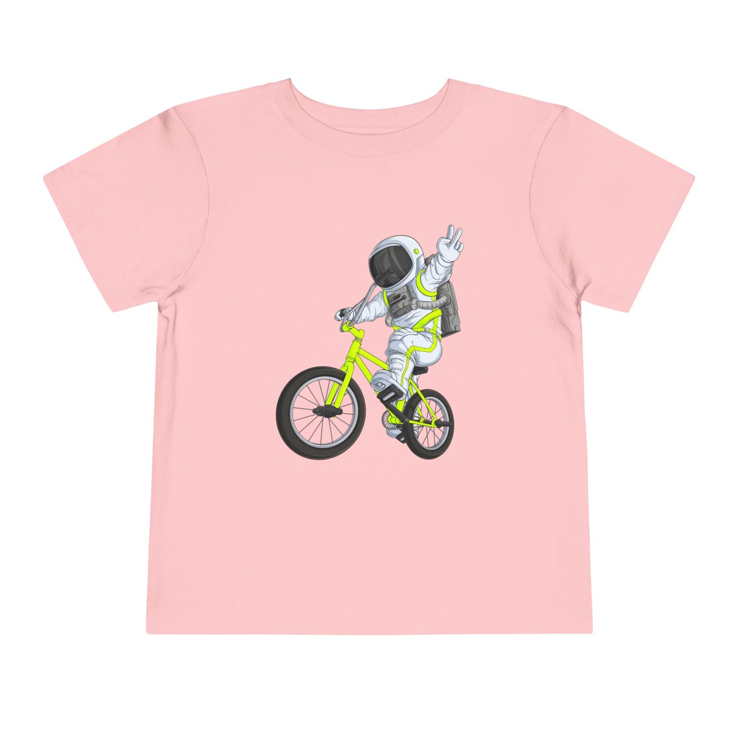 Outer Space BMX Toddler Tee - Chartreuse Graphic
