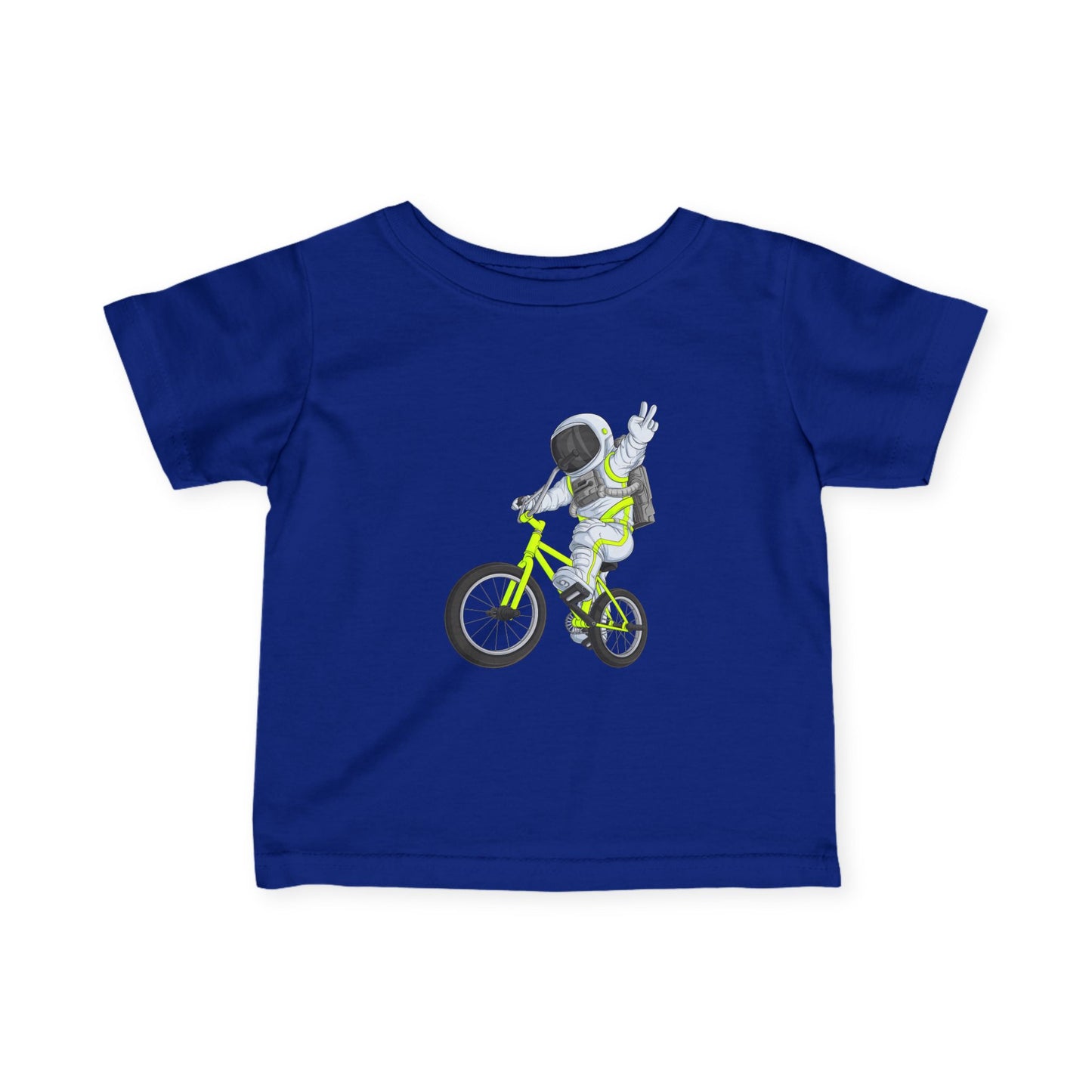 Outer Space BMX Infant Tee - Chartreuse Graphic