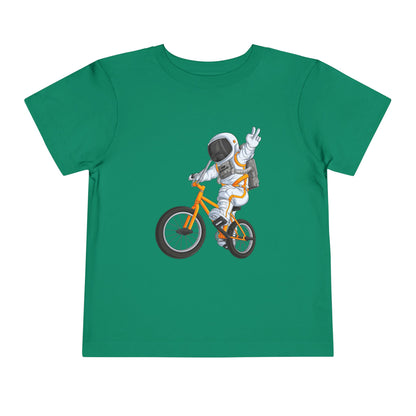 Outer Space BMX Toddler Tee - Orange Graphic