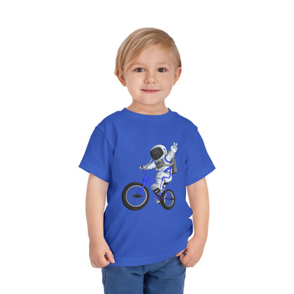 Outer Space BMX Toddler Tee - Blue Graphic
