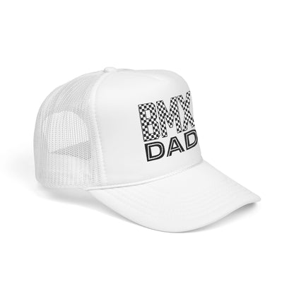 Checkered BMX Dad Foam Trucker Hat