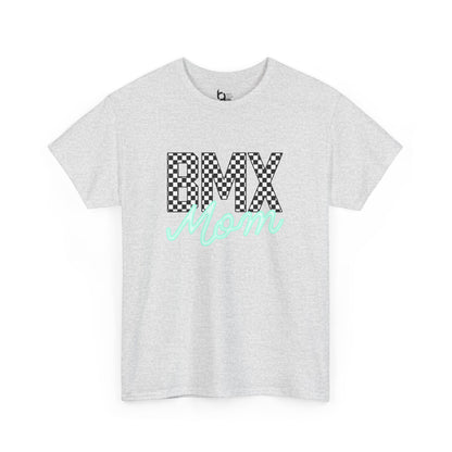 Checkered BMX Mom Light Colored Tee - Tiffany Lettering