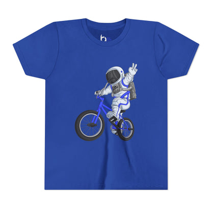 Outer Space BMX Kids Tee - Blue Graphic