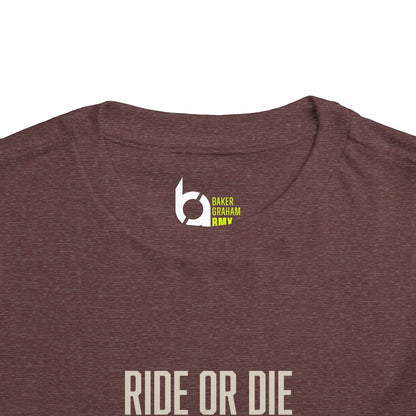"Ride or Die" Toddler Tee - Chartreuse Graphic