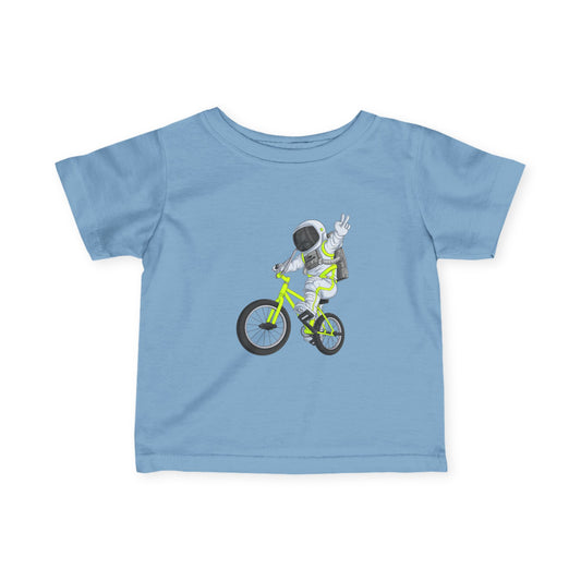Outer Space BMX Infant Tee - Chartreuse Graphic