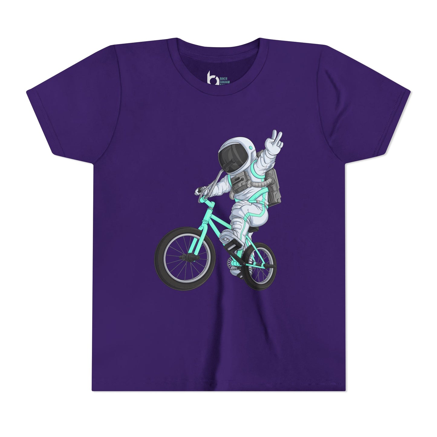 Outer Space BMX Kids Tee - Tiffany Graphic