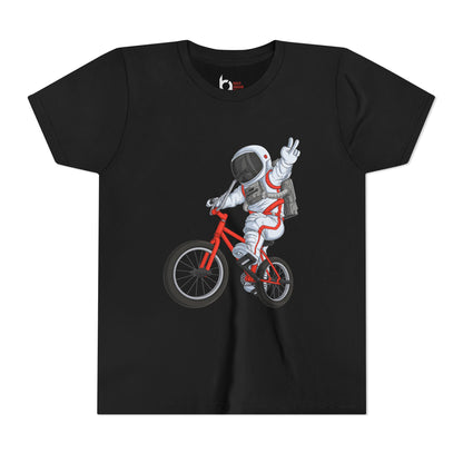 Outer Space BMX Kids Tee - Red Graphic