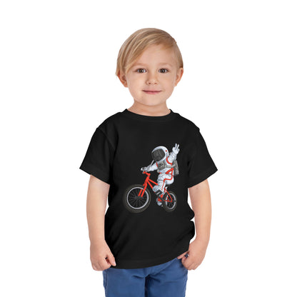Outer Space BMX Toddler Tee - Red Graphic