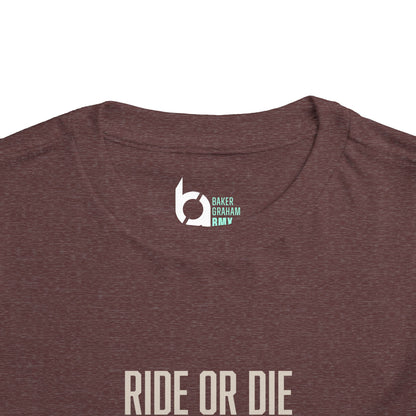 "Ride or Die" Toddler Tee - Tiffany Graphic