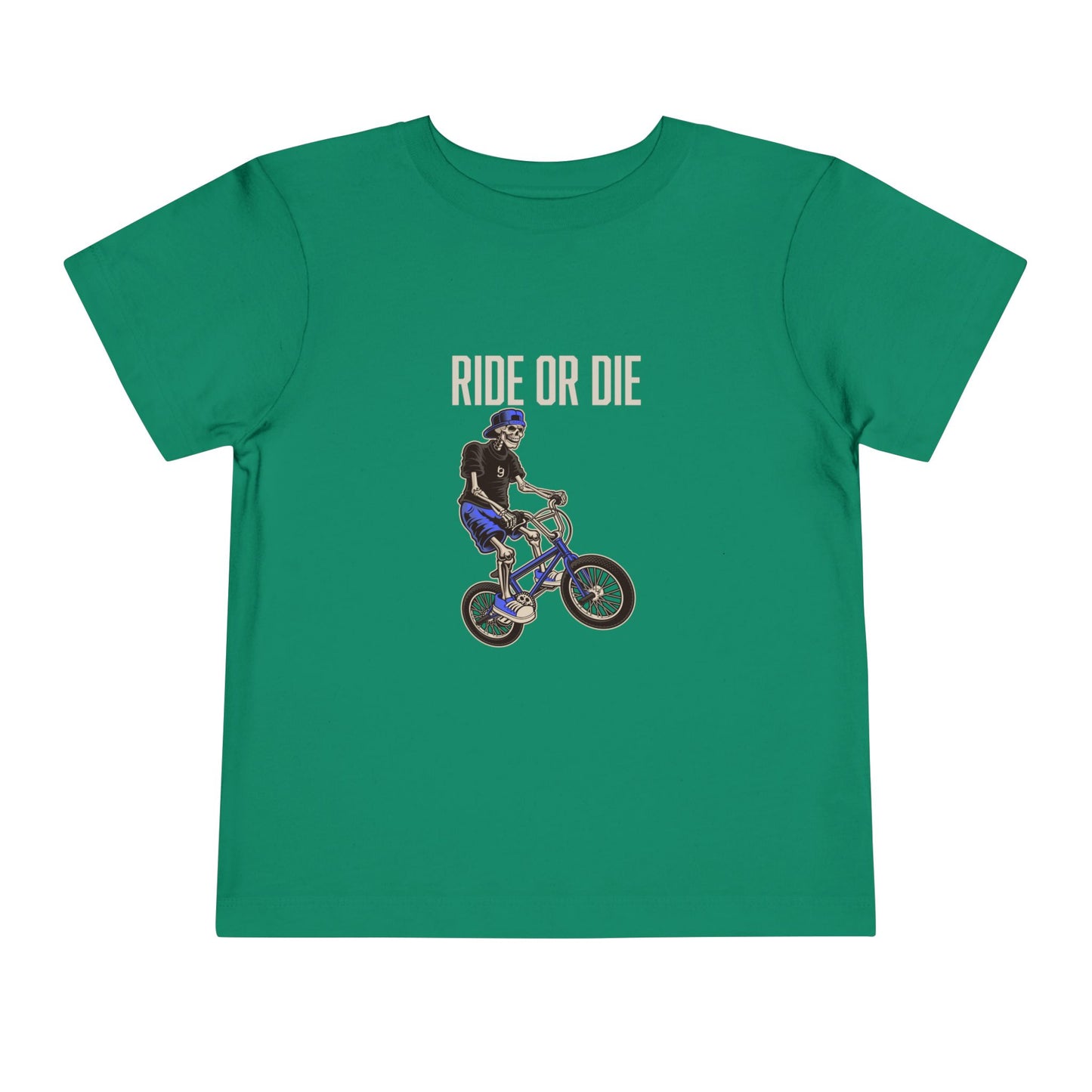 "Ride or Die" Toddler Tee - Blue Graphic